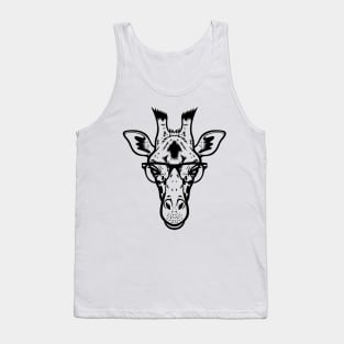 Giraffe Cute Hippie Animal - Desert Horse In Africa Tank Top